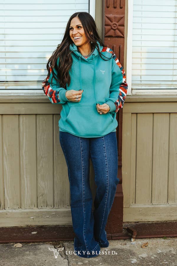 Dark Wash High Rise Front Crease Flare Jeans