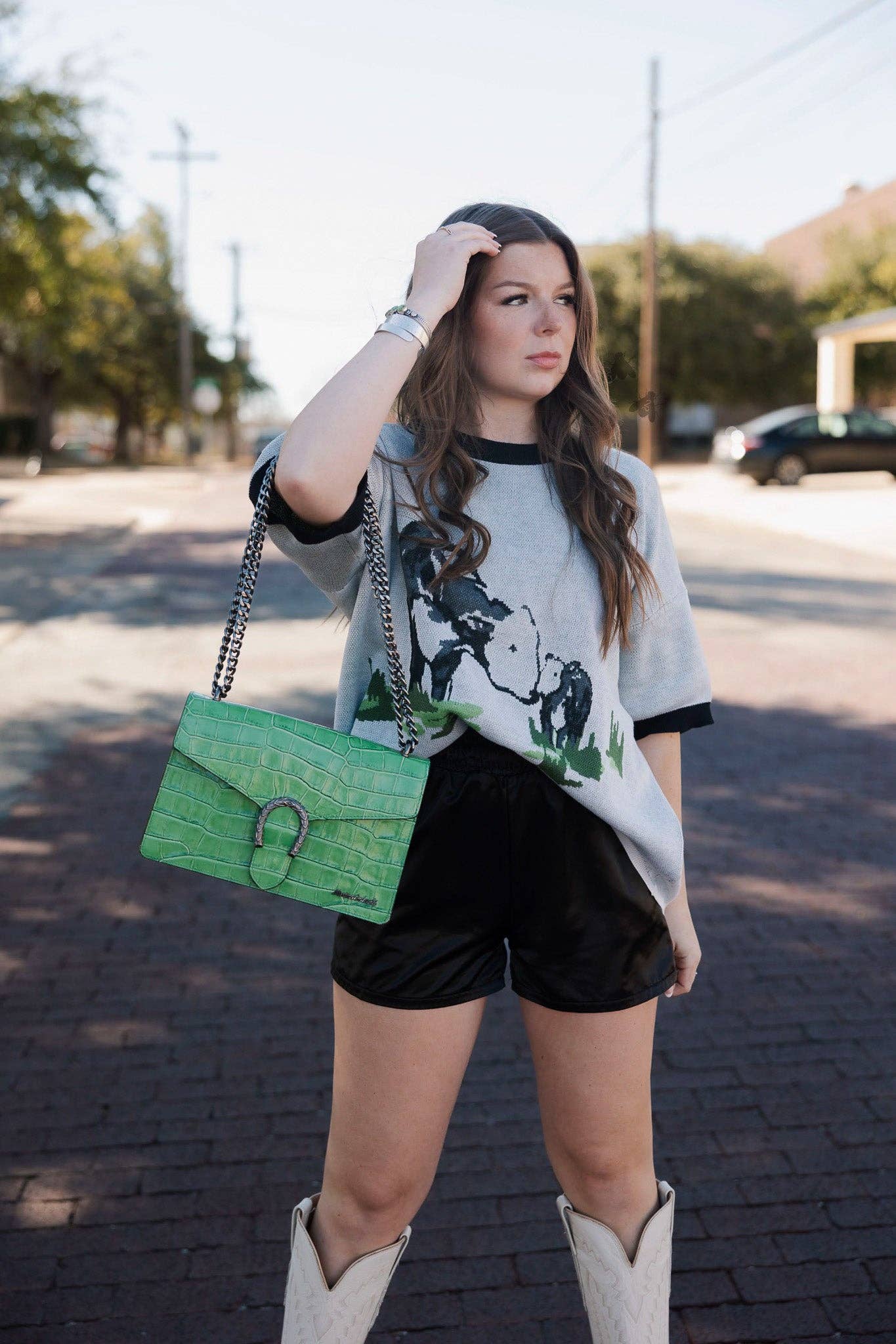 RANCH MADE SHORT SLEEVE SWEATER