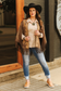 Mid Wash Mid Rise Distressed Cuffed Hem Skinny Jeans