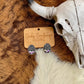 Western Boot Stitch Stone Stud Earrings