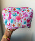 Fabric Western Makeup Bag Organizer | Cowgirl Cosmetic Bag 