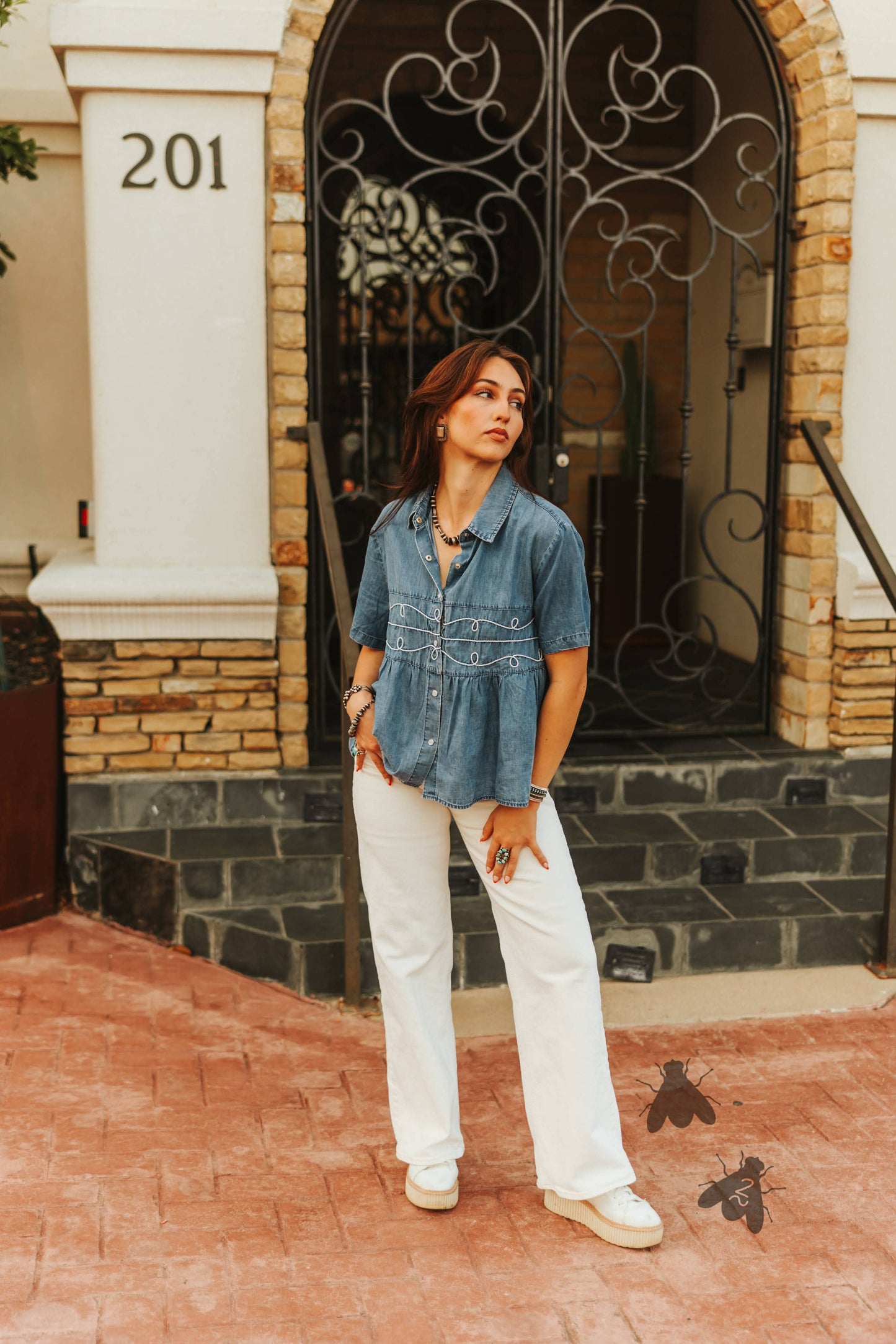 LOOPTY LOU *DENIM SHIRT
