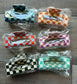 4 Inch Large Checkered Claw Clip