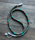 Turquoise Beaded Phone Charger with Lightning & USB-C