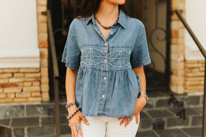 LOOPTY LOU *DENIM SHIRT
