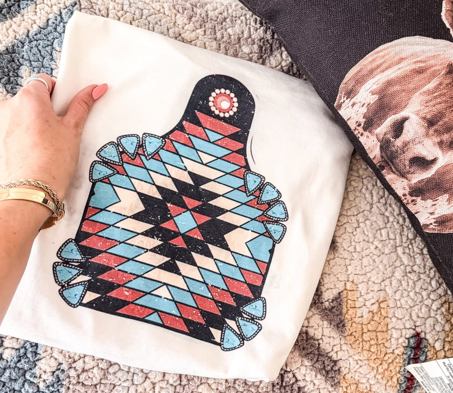 BRM Ear Tag Tee- White