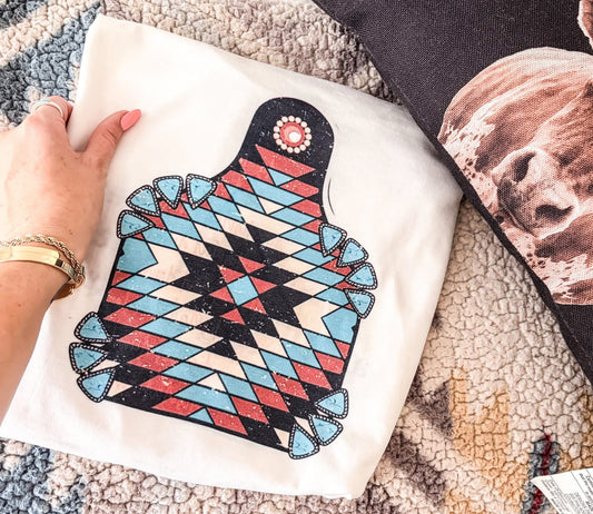 BRM Ear Tag Tee- White