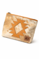 COWHIDE AZTEC  MAKEUP bag Genuine Hair On travel