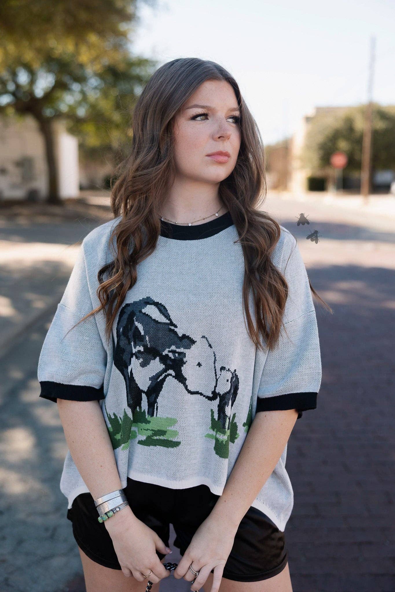 RANCH MADE SHORT SLEEVE SWEATER