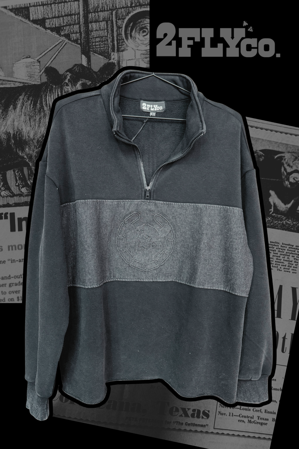 Double Take Quarter Zip- Midnight