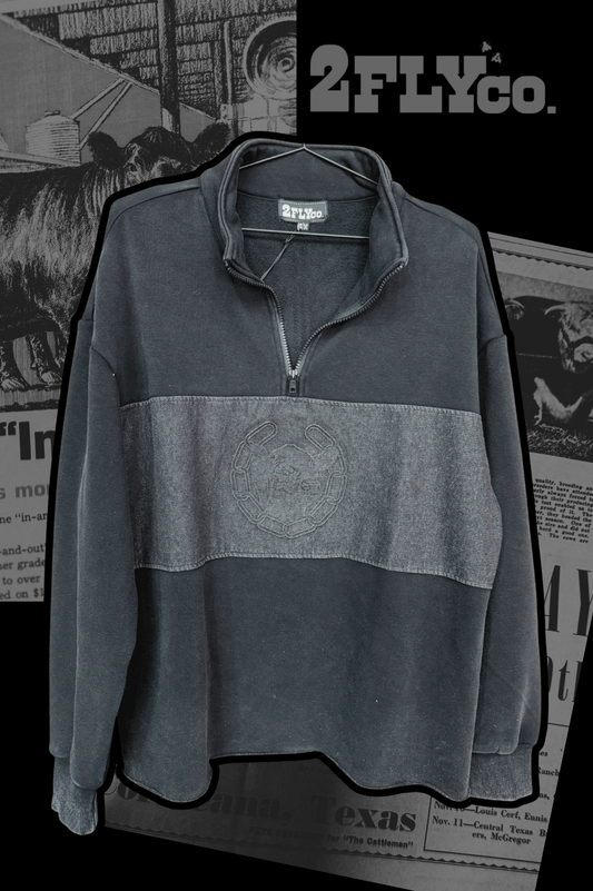 Double Take Quarter Zip- Midnight