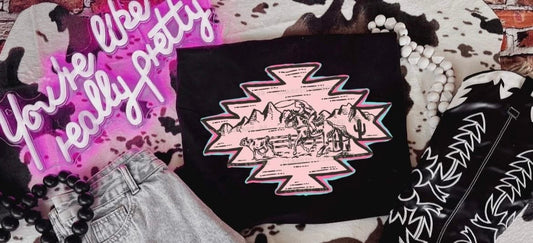 Pink Aztec Crewneck