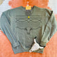 Western Longhorn Boot Stitch Graphic Sweatshirt