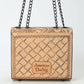 American Darling Hand-Tooled Leather Small Cross Body Bag with Floral Carving & Western Detailing ADBG1630