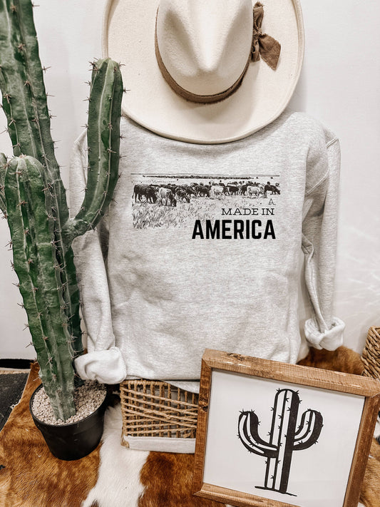 The Walking A - MADE IN AMERICA CREWNECK
