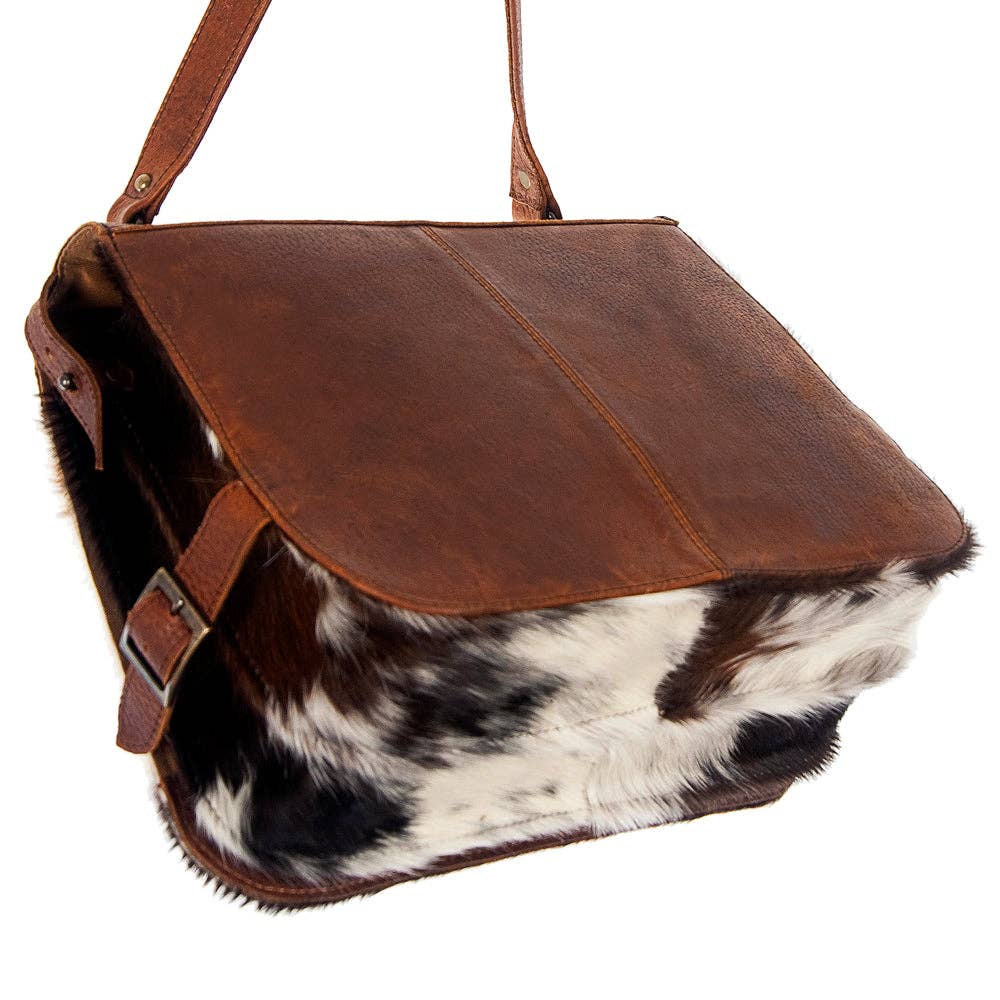 American Darling Small Cross body Bag - Hair-On Cowhide & Genuine Leather Western Purse ADBG508BRW